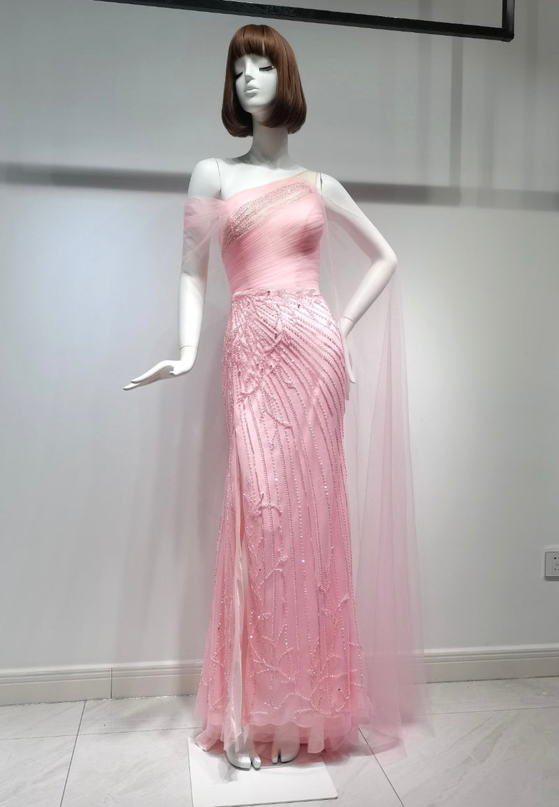 Baby Pink Maxi Dress (XS) Teu Closet Baby Pink Maxi Dress (XS) Teu Closet