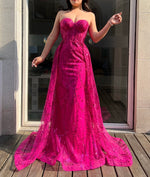 Fuschia Pink Maxi Gown (S)