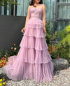 Pink Ruffle Lyla Gown (S)