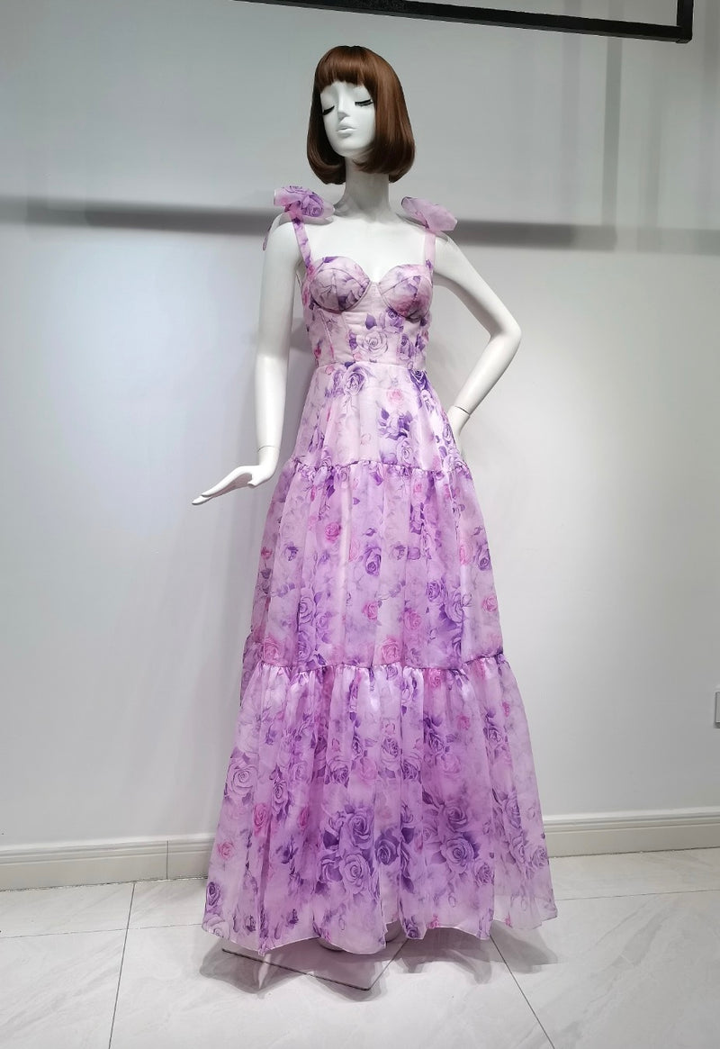 Sweet Lilac Floral Dress (M)