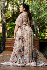 Floral Embroidery Maxi Dress (XL)