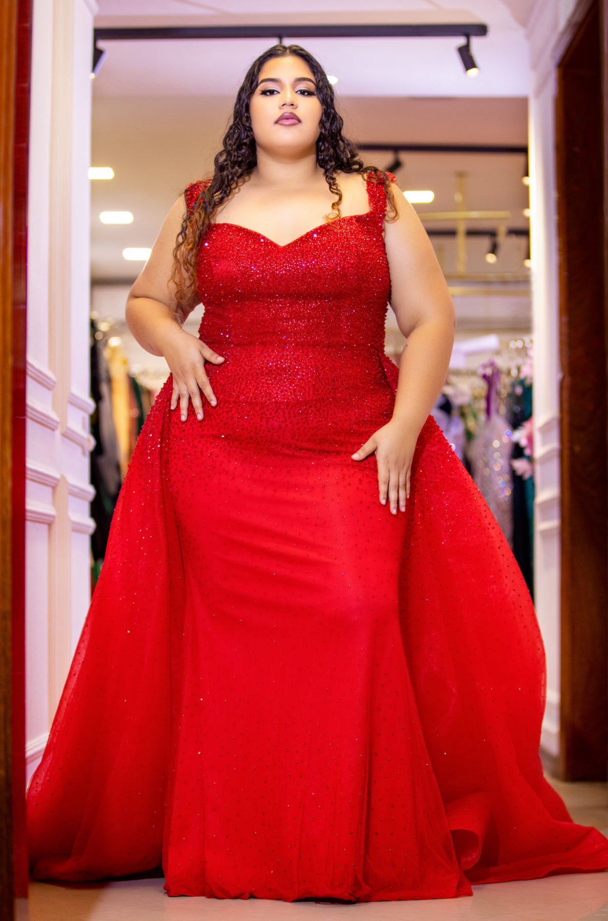 plus size red dresses for special occasions plus size red dresses for special occasions Plus Eve Double Slit Formal Dress
