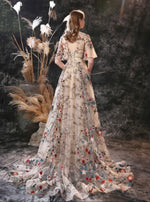 Floral Embroidery Maxi Dress (XL)