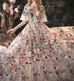 Floral Embroidery Maxi Dress (XL)