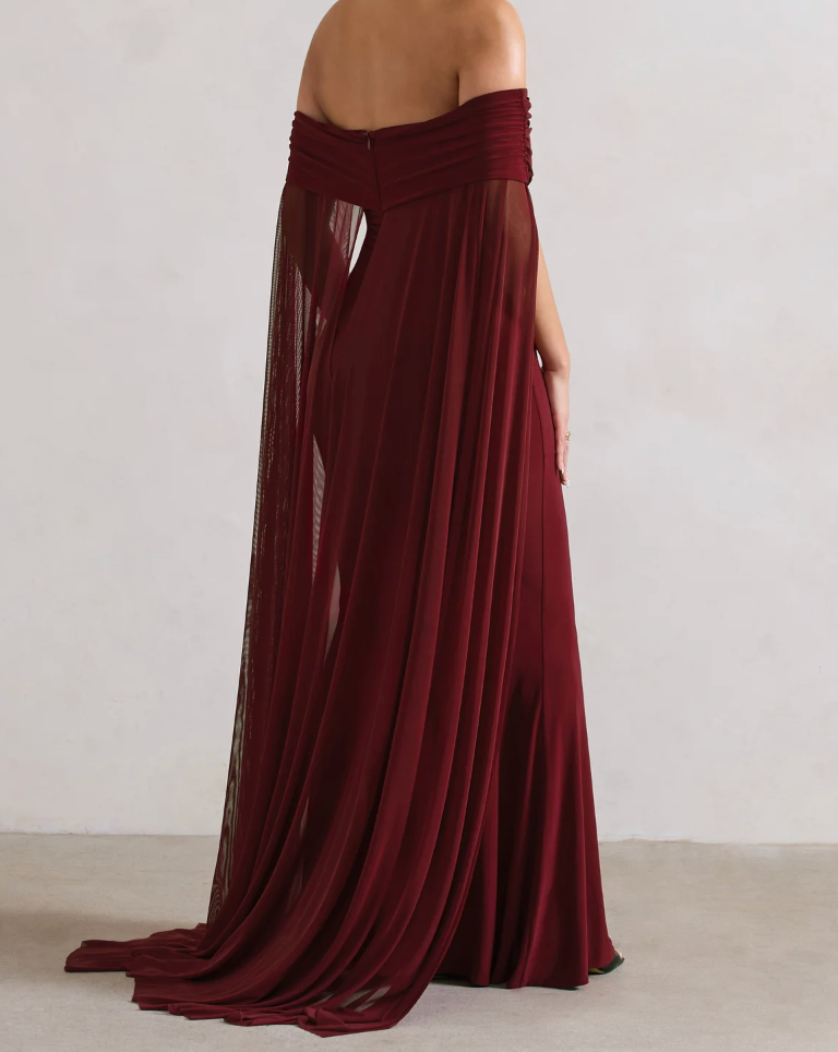 Luscious Berry Maxi with Cape (XS)