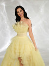 Yellow Sunflower Layered Gown (M)