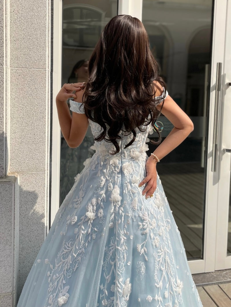 Baby Blue Plus Gown (XL)