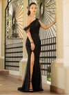 Fancy Embroidered Black Gown (XS)