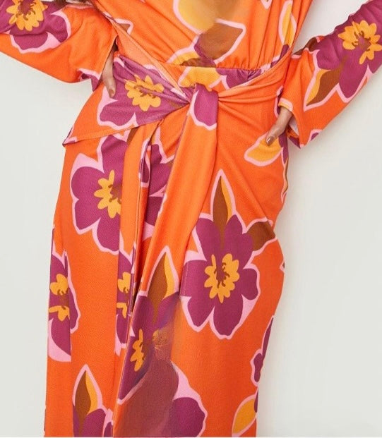 Floral Orange Maxi (M)