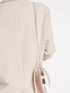 Pink Satin Pearl Handle Clutch