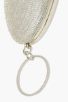 Oval Silver Clutch