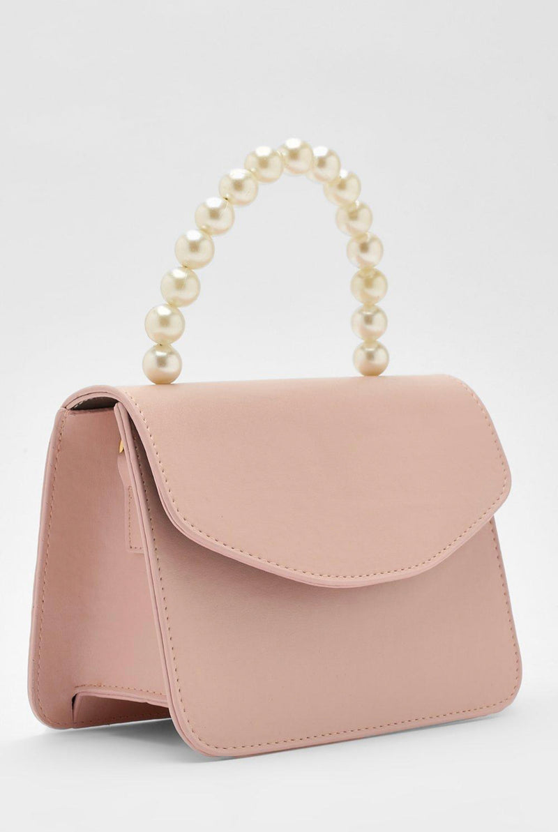 Pink Pearl Handle Bag