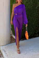 Vestido One Shoulder Purple (S/M)