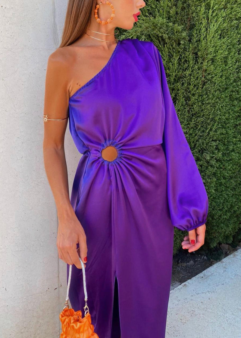 Vestido One Shoulder Purple (S/M)