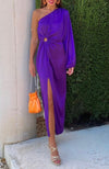 Vestido One Shoulder Purple (S/M)