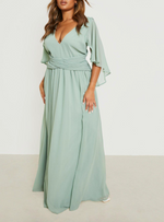 Plus Chiffon Angel Sage Maxi (XXL)