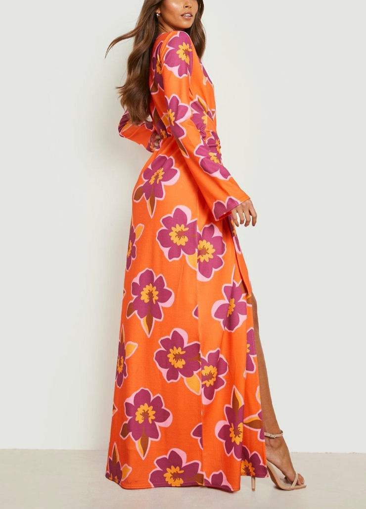 Floral Orange Maxi (M)