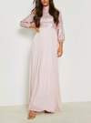 Plus High Neck Sequin Bodice Maxi (XXL)