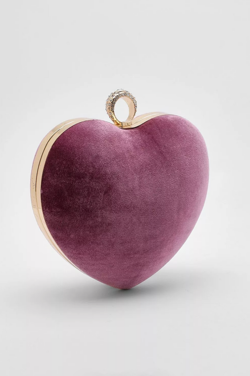 Pink Heart Clutch