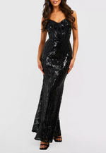Black Glitter Pattern Maxi (L)