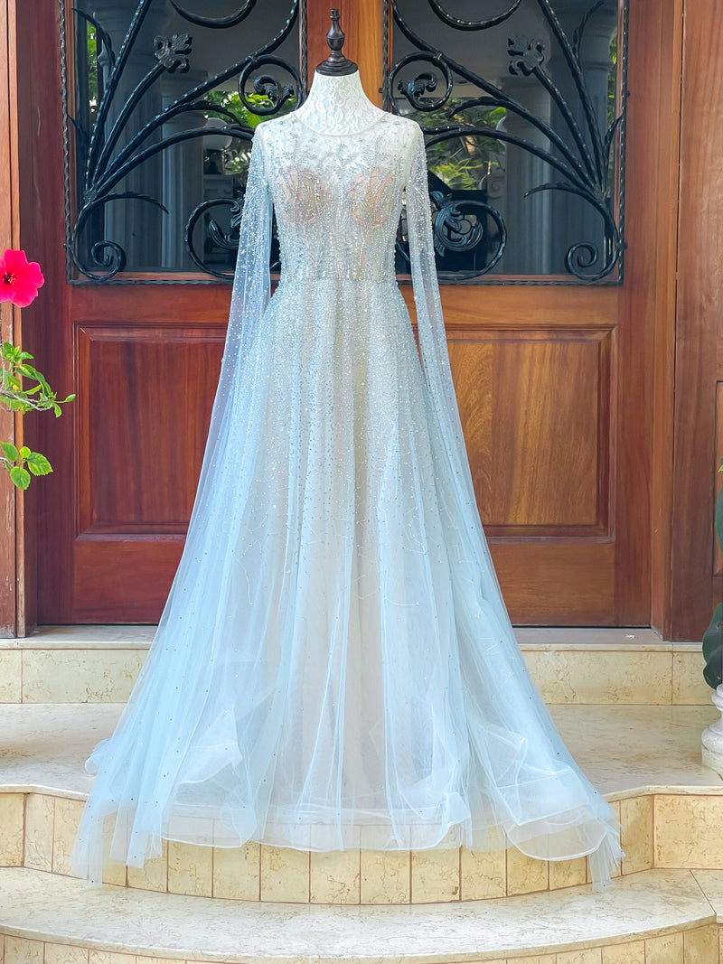 Fairy Light Blue Caped Maxi (L)