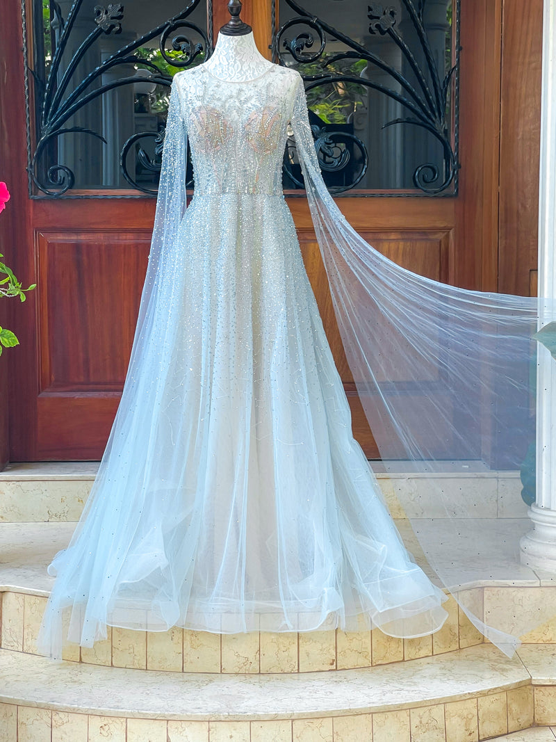 Fairy Light Blue Caped Maxi (L)