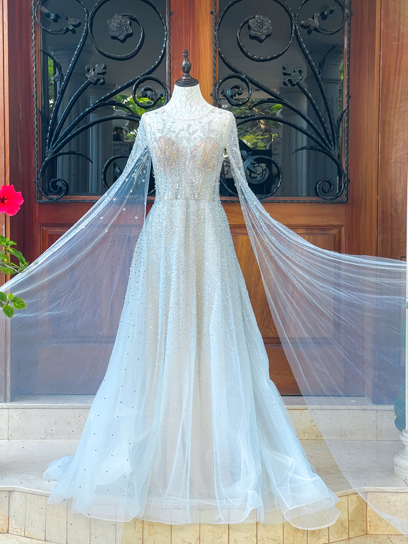 Fairy Light Blue Caped Maxi (L)