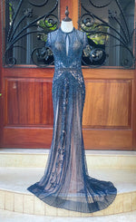 Dark Blue Sparkles Maxi Gown (XL)