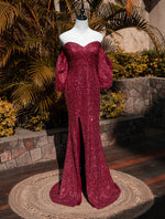 Vestido Puff Sleeve Sparkle (M)
