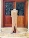 Sparkle Chique Maxi Gown in Gold (L)