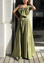 Elegant Green Bow Maxi (M)