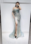 Lovely Mermaid Green/Blue Gown (M)